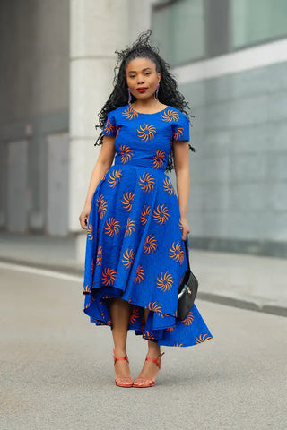 ANTONIA BLUE HIGH LOW DRESS Women’s Dress