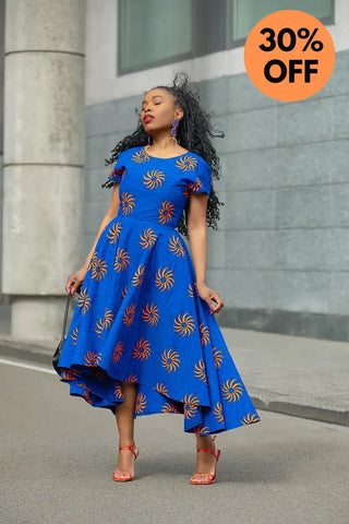 ANTONIA BLUE HIGH LOW DRESS Women’s Dress