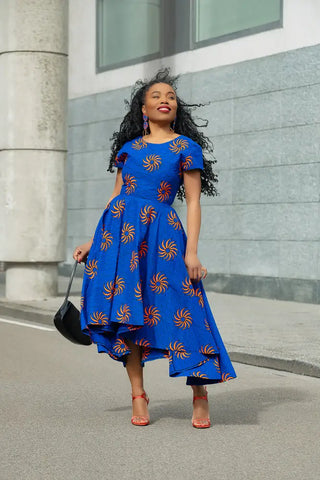 ANTONIA BLUE HIGH LOW DRESS Women’s Dress