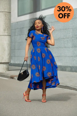 ANTONIA BLUE HIGH LOW DRESS Women’s Dress