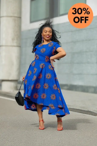 ANTONIA BLUE HIGH LOW DRESS Women’s Dress