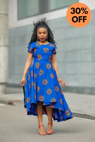 ANTONIA BLUE HIGH LOW DRESS Women’s Dress