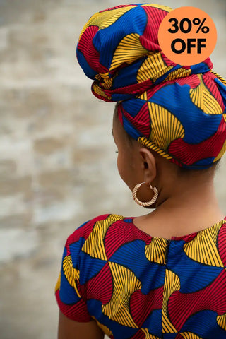 Antonia Multicoloured Headwrap Dresses