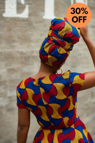 Antonia Multicoloured Headwrap Dresses
