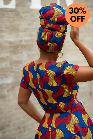 Antonia Multicoloured Headwrap Dresses