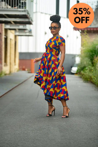 Antonia Multicoloured High Low Dress Dresses