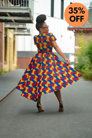 Antonia Multicoloured High Low Dress Dresses