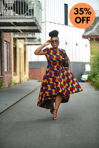 Antonia Multicoloured High Low Dress Dresses