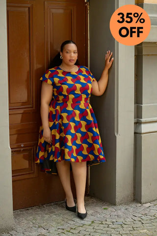 Antonia Multicoloured High Low Dress Dresses