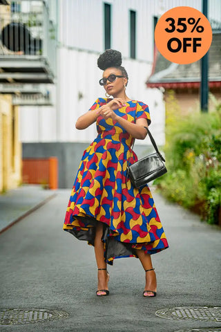 Antonia Multicoloured High Low Dress Dresses