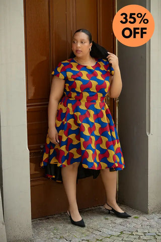 Antonia Multicoloured High Low Dress Dresses