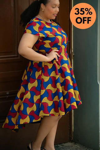 Antonia Multicoloured High Low Dress Dresses