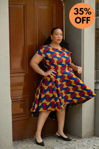 Antonia Multicoloured High Low Dress Dresses