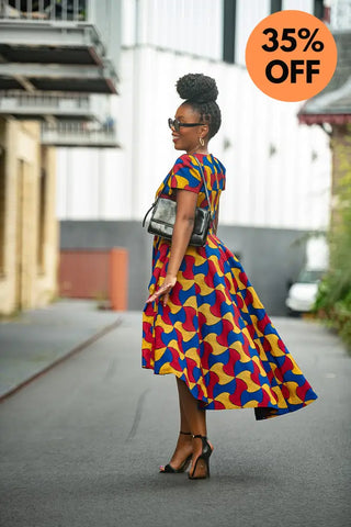 Antonia Multicoloured High Low Dress Dresses