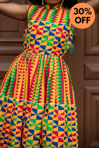 Asana Kente Maxi Dress Dresses