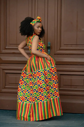 Asana Kente Maxi Dress Dresses