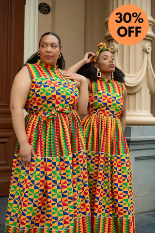 Asana Kente Maxi Dress Dresses