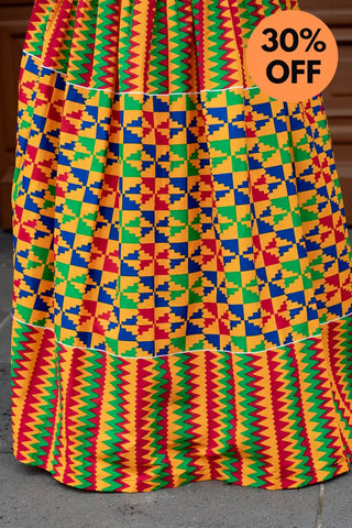 Asana Kente Maxi Dress Dresses