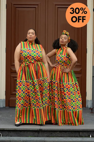 Asana Kente Maxi Dress Dresses