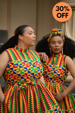 Asana Kente Maxi Dress Dresses