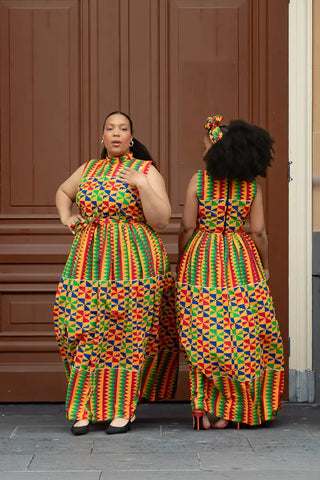 Asana Kente Maxi Dress Dresses