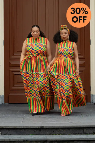 Asana Kente Maxi Dress Dresses