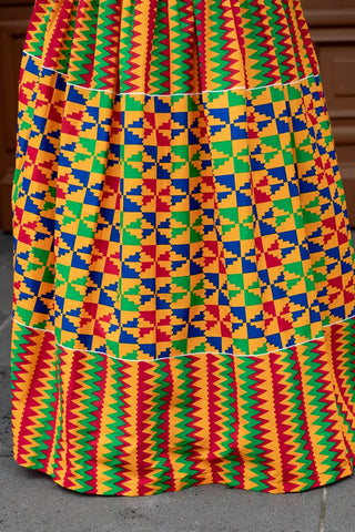 Asana Kente Maxi Dress Dresses