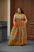 Asana Kente Maxi Dress Dresses