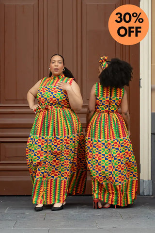 Asana Kente Maxi Dress Dresses