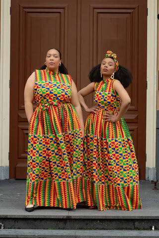 Asana Kente Maxi Dress Dresses