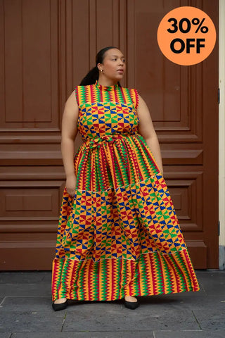 Asana Kente Maxi Dress Dresses