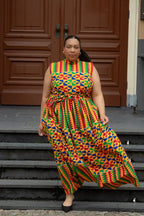 Asana Kente Maxi Dress Dresses