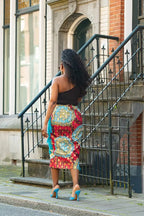 Awele Tassle Gold Skirt Apparel & Accessories