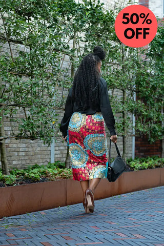 Awele Tassle Gold Skirt Apparel & Accessories