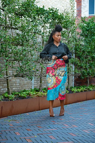 Awele Tassle Gold Skirt Apparel & Accessories
