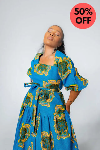 Ayaoba Square Neck Maxi Dress Dresses