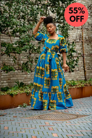 Ayaoba Square Neck Maxi Dress Dresses