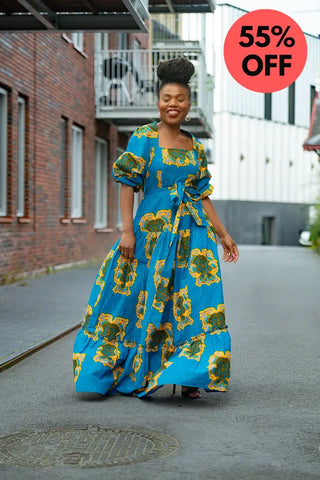 Ayaoba Square Neck Maxi Dress Dresses