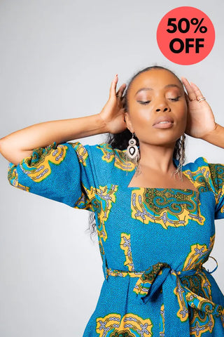 Ayaoba Square Neck Maxi Dress Dresses