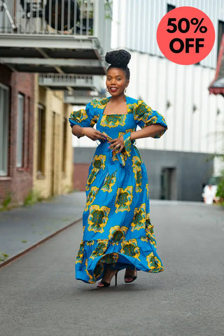 Ayaoba Square Neck Maxi Dress Dresses