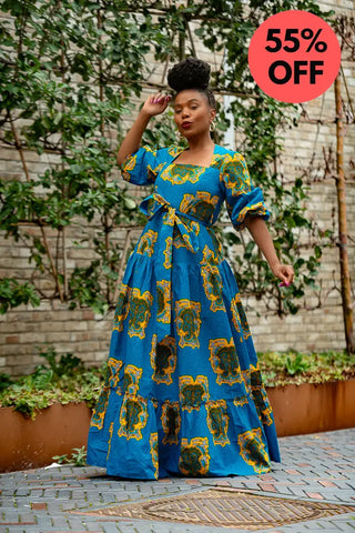 Ayaoba Square Neck Maxi Dress Dresses