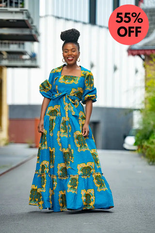 Ayaoba Square Neck Maxi Dress Dresses