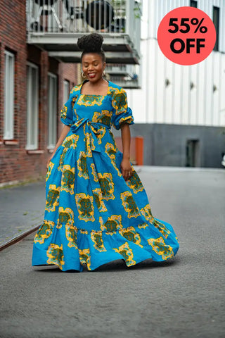 Ayaoba Square Neck Maxi Dress Dresses