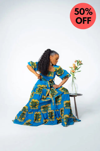 Ayaoba Square Neck Maxi Dress Dresses