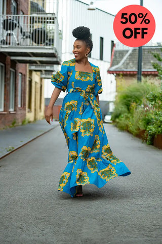 Ayaoba Square Neck Maxi Dress Dresses