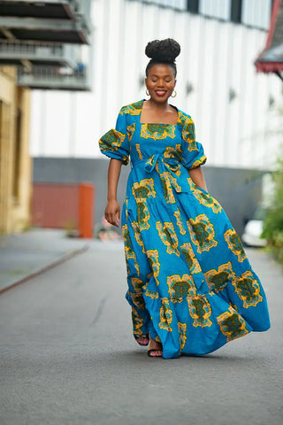 Ayaoba Square Neck Maxi Dress Dresses