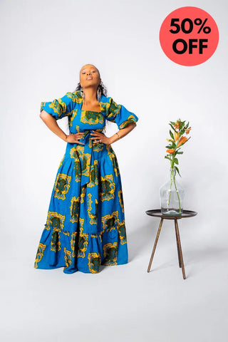 Ayaoba Square Neck Maxi Dress Dresses