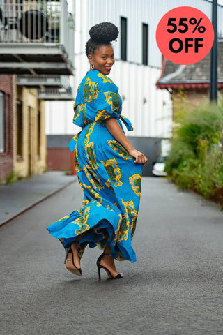 Ayaoba Square Neck Maxi Dress Dresses