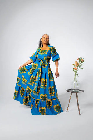 Ayaoba Square Neck Maxi Dress Dresses