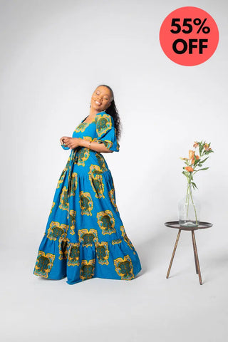 Ayaoba Square Neck Maxi Dress Dresses